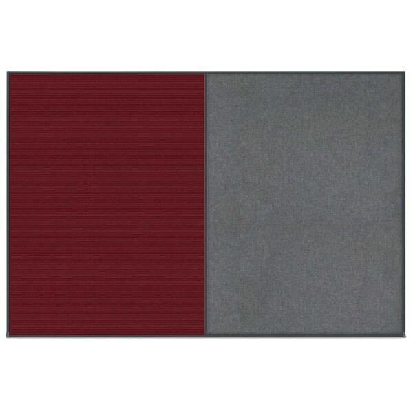 Enclosed Corkboard, 1 Door, 60"x36", 4" Fra, UV3403-BRONZE-MEDGRY